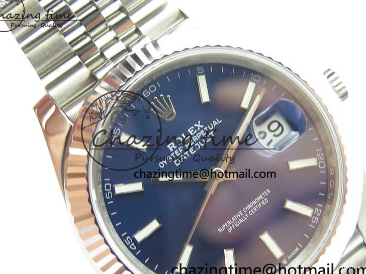 MiroTime 0327 Tailored DateJust 41 126334 904L SS VSF 1:1 Best Edition Blue Dial on 904L Jubilee Bracelet VS 2646